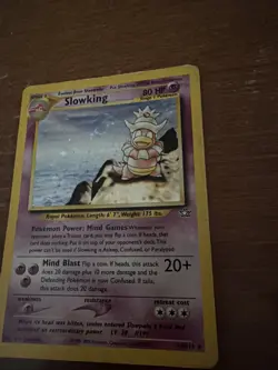 Pokemon TCG Holo Slowking 14/111 Neo Genesis Unlimited Rare LP/MP Condition - Image 2