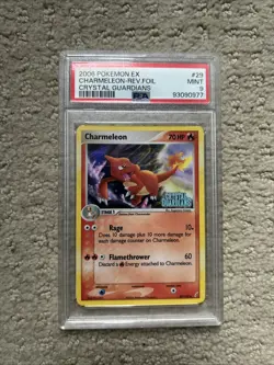 PSA 9 2006 POKEMON EX CHARMELEON REVERSE FOIL CRYSTAL GUARDIANS #29 - Image 1