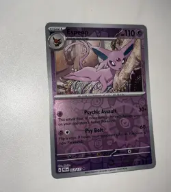 Espeon 033/131 Reverse Holo Pokemon TCG Scarlet And Violet Prismatic Evolutions - Image 1