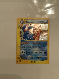 Pokemon Azumarill Holo Rare H4/H32 Aquapolis 2003 WOTC - Image 1