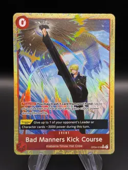 Bad Manners Kick Course (Alternate Art) OP04-016 (PRB-02) One Piece - Image 1