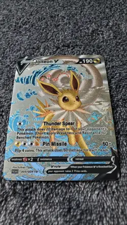 ART CARD Pokemon TCG Ocean Wave Jolteon V Illustration Immersive TEXTURED - Image 4