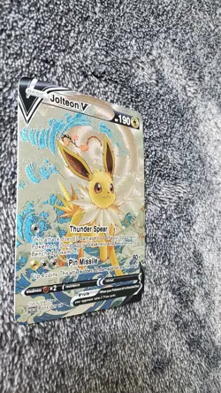 ART CARD Pokemon TCG Ocean Wave Jolteon V Illustration Immersive TEXTURED - Image 5