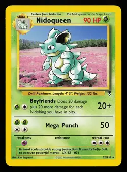 Nidoqueen 32/110 Rare Legendary Collection Pokemon Card - Image 1