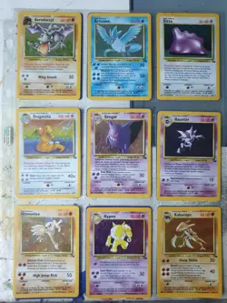 Pokemon cards English fossil set complete in very good condition - Image 1
