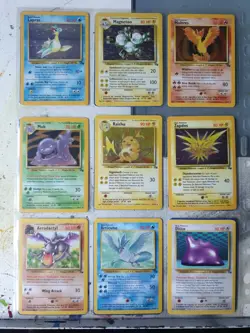Pokemon cards English fossil set complete in very good condition - Image 3
