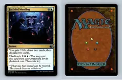 Faithful Mending #221/277 MTG Innistrad Midnight Hunt Uncommon 2021 TCG Card - Image 1