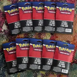 Lot of 10 Pokemon TCG Mystery Packs with 1 Foil Card Guaranteed 2024 Sealed - Image 2