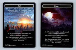 Day / Night #19/19 MTG Innistrad Midnight Hunt Token 2021 TCG Card - Image 1