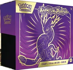 Pokemon Top-Trainer-Box Miraidon | Karmesin & Purpur | Deutsch | OVP | TTB - Image 1