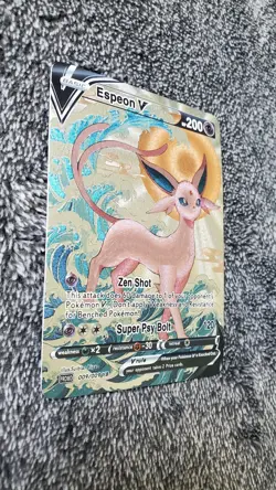ART CARD Pokemon TCG Ocean Wave Espeon V Illustration Immersive TEXTURED - Image 5