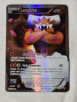 Played Landorus - Reverse Holo #BW43 Black and White Promo Pokemon TCG - Image 1