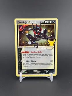 🌀 HD Swirl Pokemon Greninja Gold Star SWSH144 Celebrations Black Star Promo ⭐ - Image 2