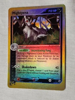 Played Mightyena - Reverse Holo 10 Ruby and Sapphire Pokemon TCG - Image 3