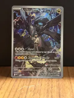 N's Zekrom #31 Black Star Promo Ascended Hero's ETB Pokemon Center Stamped - Image 1