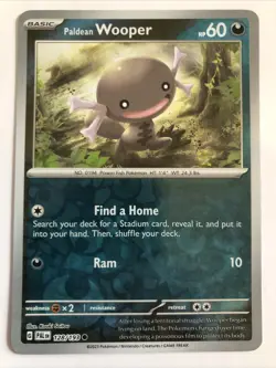 Pokemon TCG Paldea Evolved Paldean Wooper Reverse Holofoil 128/193 NM - Image 1