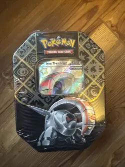 Pokemon TCG: Scarlet & Violet Paldean Fates Iron Treads EX Tin - Image 1