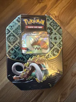 Pokemon TCG: Scarlet & Violet Paldean Fates Great Tusk EX Tin - Image 1