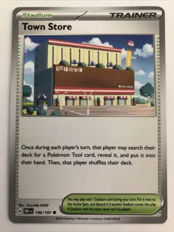 Pokemon TCG Obsidian Flames Town Store 196/197 NM - Image 1