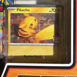 Pokemon Day 2026 Collection 30th Anniversary Pikachu Promo Coin 3 Booster Packs - Image 4