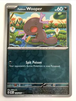 Pokemon TCG Obsidian Flames Paldean Wooper Reverse Holofoil 126/197 NM - Image 1