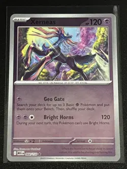 Pokemon TCG Mega Evolution Xerneas Reverse Holofoil 064/132 NM Rare - Image 1