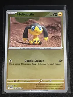Pokemon TCG Mega Evolution Helioptile Reverse Holofoil 052/132 NM - Image 1