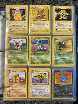300+ Pokemon Card Lot Base Set 1995-2002 PSA Charizard Pikachu Rare Cards Mewtwo - Image 5