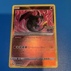 Radiant Charizard 011/078 Pokemon GO Holo TCG Trading Card NM - Image 1