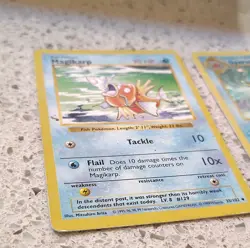 2 Shadowless Pokemon Base Set cards Magikarp Gyarados 1999 - Image 4