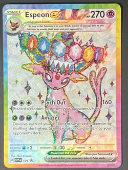 Espeon ex SVP175 Sv: Scarlet & Violet Promo Cards Holo Pokemon Black Star Bulk - Image 1