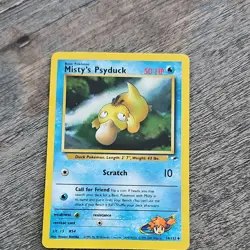 Pokemon Misty's Psyduck Gym Heroes Uncommon 54/132 50 HP Basic Regular Card - Image 1