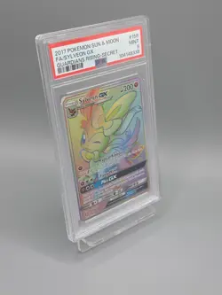 Sylveon GX Full Art Rainbow Secret Rare Card 2017 158/145 PSA 9 - Image 2