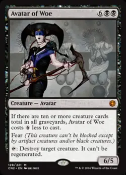 1 x Avatar of Woe - Conspiracy 2: Take The Crown - Heavy Play - MTG - Image 1