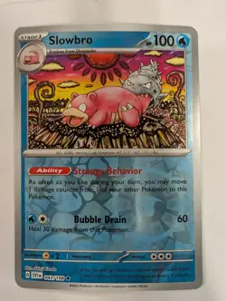 Slowbro 043/198 Scarlet & Violet Base Set Pokemon Reverse Holo Foil Nice! - Image 1