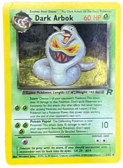 Pokemon TCG Dark Arbok Team Rocket 2/82 Holo - Image 1