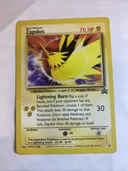 Zapdos - 23 - Pokemon Wizards Black Star Promo Card MOVIE 2000 - Image 1