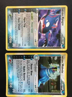 EX Team Magma vs Team Aqua Set 7 Pokemon cards Kyogre Walrein Groudon Sealeo - Image 2