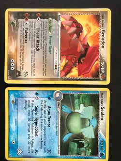EX Team Magma vs Team Aqua Set 7 Pokemon cards Kyogre Walrein Groudon Sealeo - Image 4