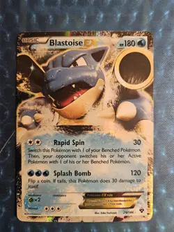 Pokemon TCG Blastoise EX Holo Rare Card 29/146 XY Base Set. Very Nice - Image 1