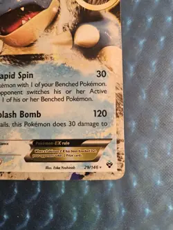 Pokemon TCG Blastoise EX Holo Rare Card 29/146 XY Base Set. Very Nice - Image 2