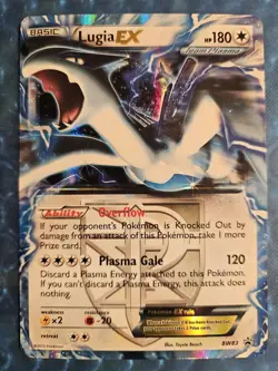 Pokemon TCG ~ Lugia EX Holo Rare Black & White Black Star Promo BW83 - Image 1