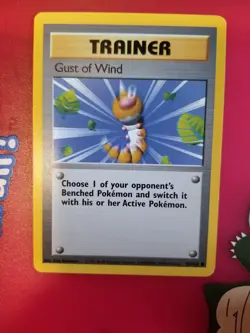 Pokemon TCG Gust of Wind Base Set 93/102 Regular Unlimited Common - Image 2