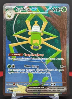 Pokemon Spidops ex #243/198 English Scarlet & Violet Special Illustration Rare - Image 1