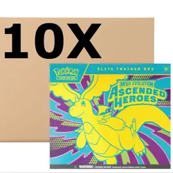 Pokemon TCG Ascended Heros ETB Sealed Case Of 10 Pre Sale - Image 1