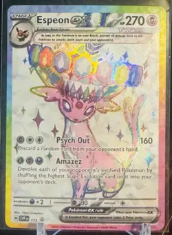 Pokemon Espeon ex SVP 175 Premium Figure Collection Black Star Promo NM - Image 1