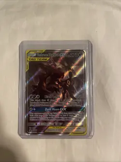 Pokemon TCG Umbreon & Darkrai GX Tag Team SM241 Holo Black Star Promo Sun Moon - Image 1