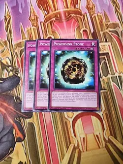 3X Powersink Stone - SR14-EN040 - Common - 1st Edition NM Yugioh - Image 1