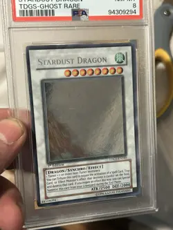 2008 Yu-Gi-Oh! 1st Ed. Stardust Dragon TDGS-Ghost Rare #EN040 NM-MT PSA 8 - Image 4