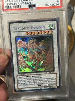 2008 Yu-Gi-Oh! 1st Ed. Stardust Dragon TDGS-Ghost Rare #EN040 NM-MT PSA 8 - Image 5